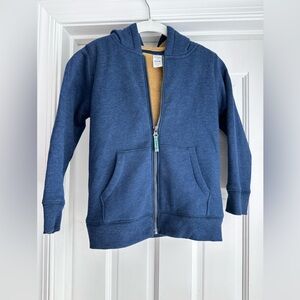 Navy and Tan Fleece Jacket